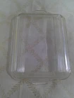Vtg 50's MCM #503-C  PYREX  Clear RIBBED Glass Refrigerator Dish Lid Only EVC