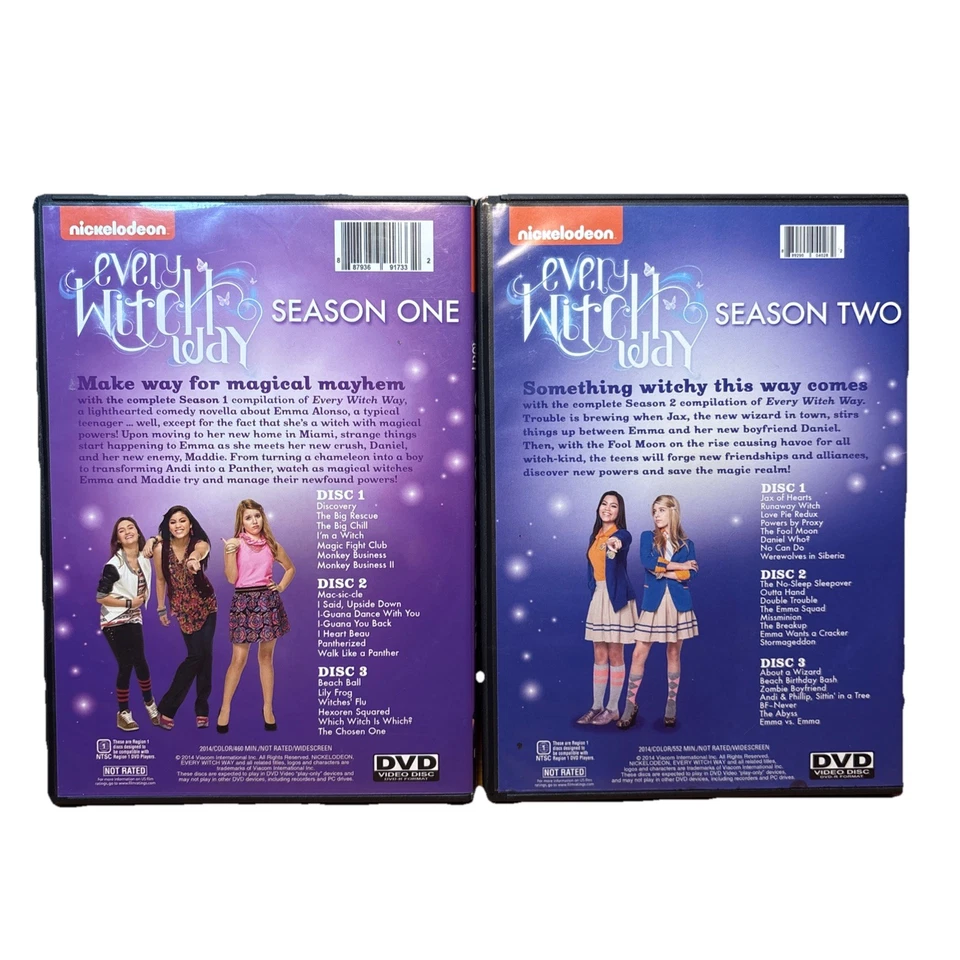 Every Witch Way Complete Seasons 1 & 2 - DVD Nickelodeon Out of Print RARE OOP - Image 2 of 4