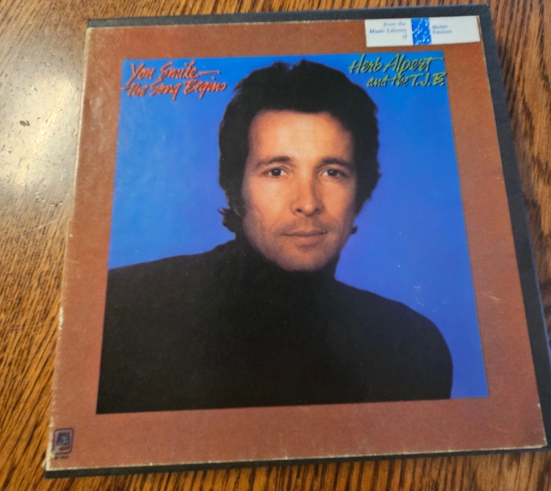 Herb Alpert & The Tijuana Brass- You Smile The Song Begins Reel-To-Reel Tape