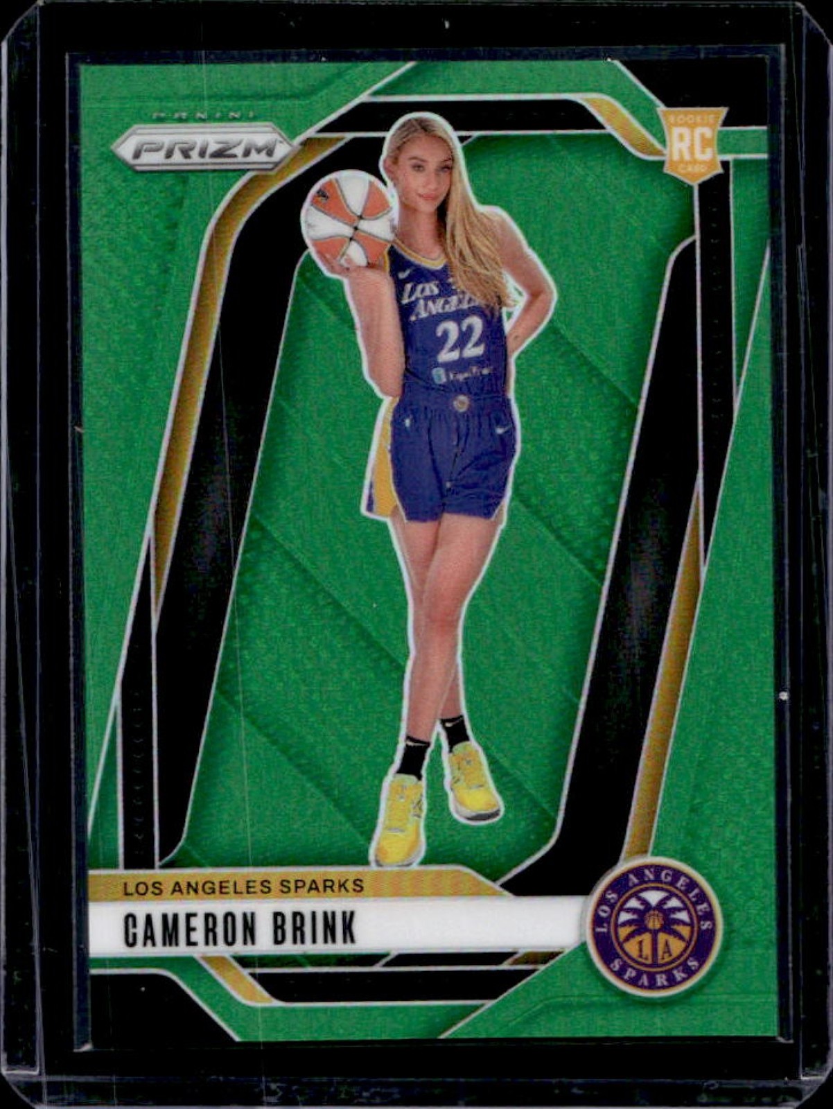 2024 Panini WNBA Prizm Cameron Brink RC Green Rookie #143 Sparks