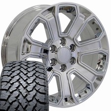 Oe Wheels Cv93b 22x9 Chrome Wheels 28545r22 At Tires Set 6x139.7 24et