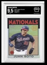 Juan Soto 2021 Topps 35th Anniversary 1986 Style Graded #86BC-4 Arena Club 9.5