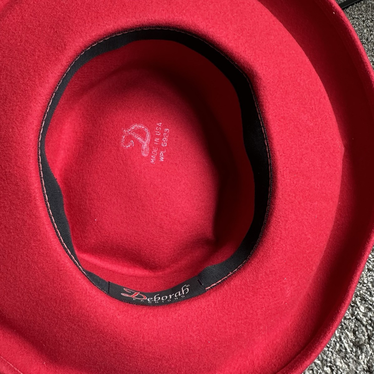 Deborah Fashions Church Derby Fascinator Hat Cap VTG Red Wool Netting Feathers Similar Items to Deborah NY Magenta Pink Felt Hat w/ Deep  main image 4