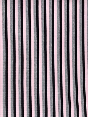 1,7 m Stretch rosa grau schwarz Streifen Strickmuster Schneiderei Jersey Rippstoff
