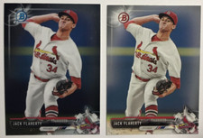 Jack Flaherty 2017 Bowman Chrome Prospects #BCP-103 + Base Paper MLB Rookie Card