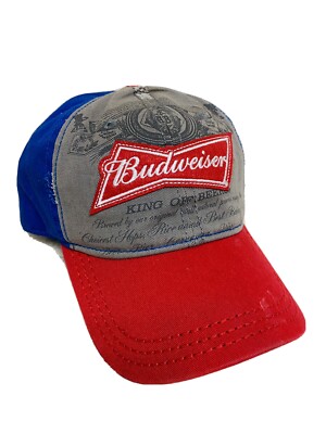 Budweiser Snapback Hat Cap Patch Logo Official Merchandise Red
