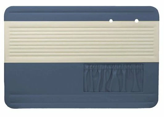 VW Bug 1954-55, panel de puerta OEM y kit de tapicería sedán y convertible - azul agua Foto 2 de 4