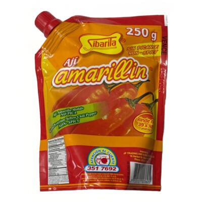 Aji Amarillo Pepper Sauce - Peruvian Yellow Chili Paste Peppers - Non Spicy