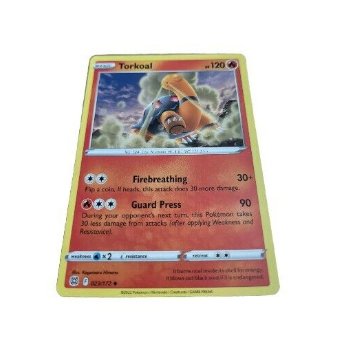 Pokemon Brilliant Stars Torkoal Uncommon Trading Card 023/172 (F2