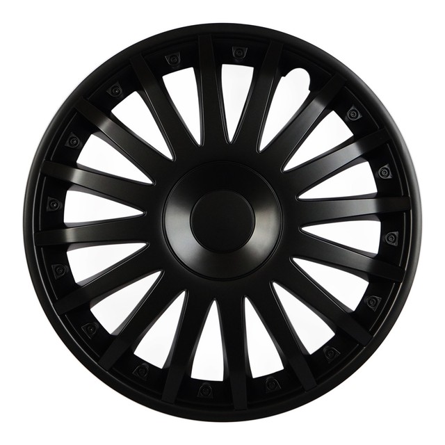 Fiat Hubcaps Crystal Matte Black 16 " Inch eBay