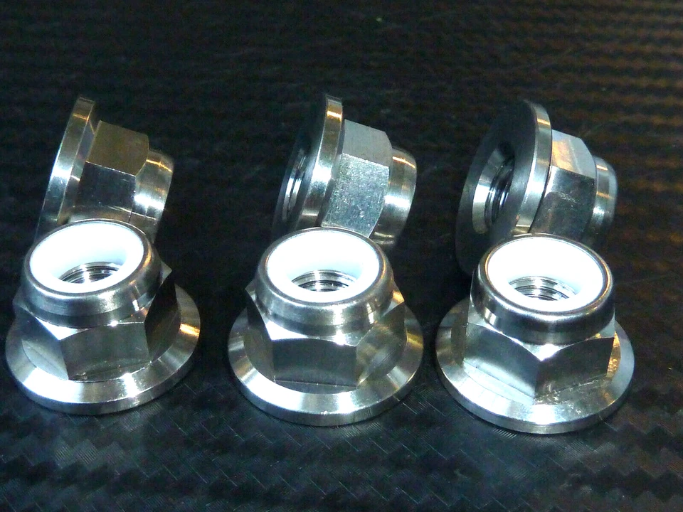 DUCATI 750SS 1991-1993 TITANIUM GRADE 5 REAR SPROCKET NUTS KIT OF 6 M10X1.25 - Image 3 of 4