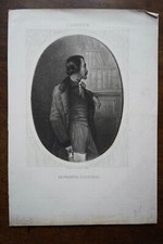 ESQUIROS ALPHONSE (1780-1867) PORTRAIT ENGRAVING 19th century, born in PARIS