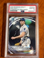 2020 Bowman CHROME RC ROOKIE GLIMPSES OF GREATNESS ASA LACY  PSA 10