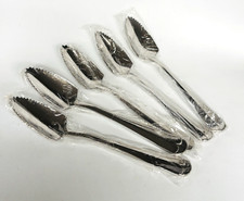 Set of 5 Stainless Steel Grapefruit Spoons w/ Serrated Edge for Citrus Fruit B1