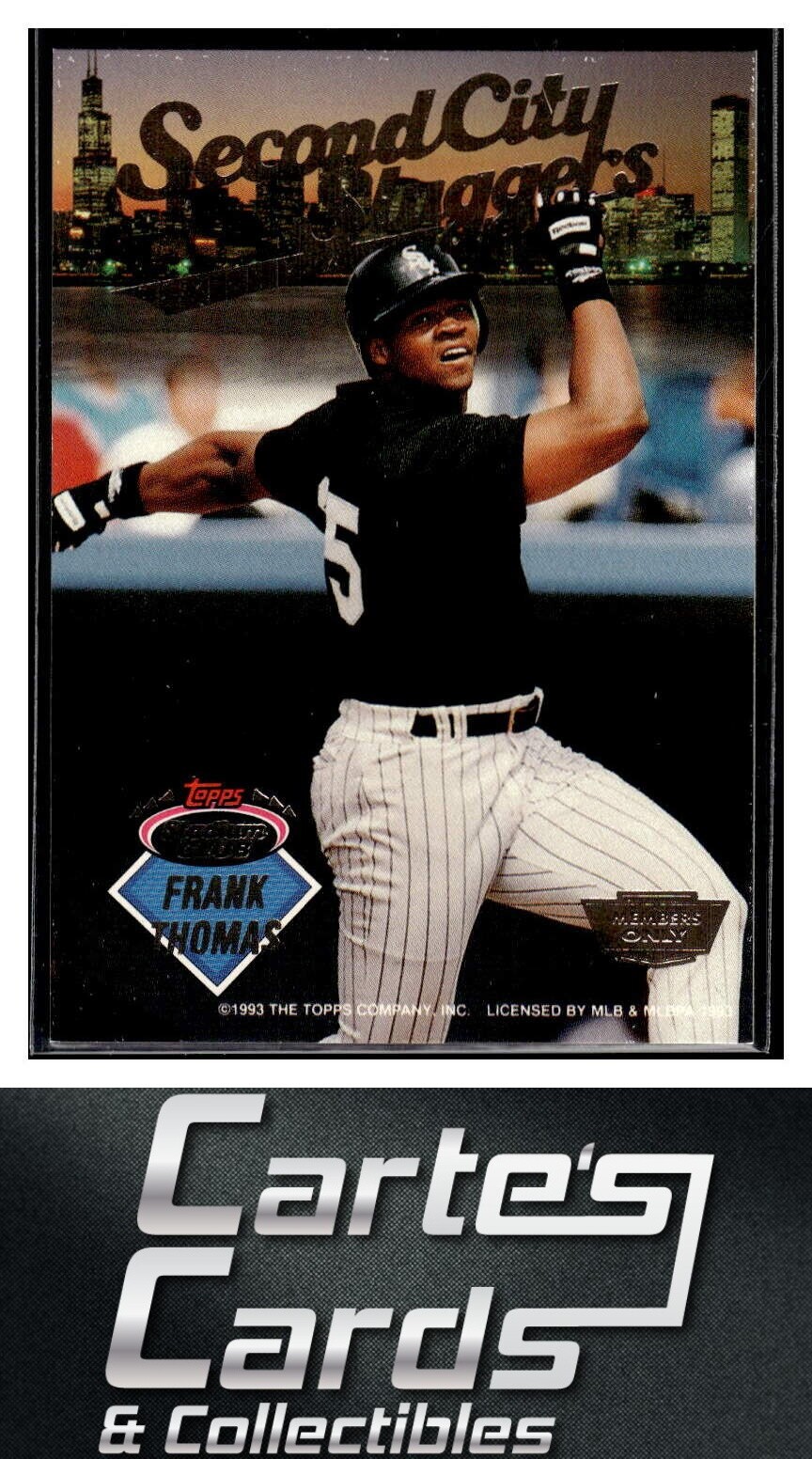 Frank Thomas Ryne Sandberg 1993  Stadium Club Members Only #NNO White Sox / Cubs