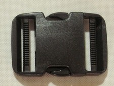 1 x High Quality Plastic Side Release Buckle Black For 50mm 2" Molle Webbing