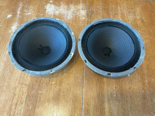 Vintage Marsland 10" speakers matched pair woofers perfect 8 ohms - Picture 1 of 3
