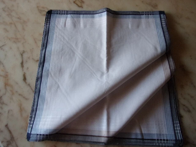 JEMIDI 12x Mouchoirs Tissus Homme - Lot de 12 mouchoirs 40 x 40 cm