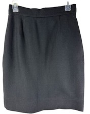 Moschino Cheap & Chic Women’s Zip Back Pencil Skirt Black Sz 10 Office Academia