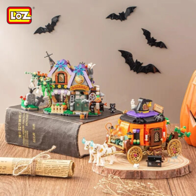 Loz Micro Bricks Mini House Street Food Shops Building Blocks Set Assembly Toy