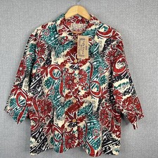 Life Style Woman Jacket Womens 3x Button Up Front 3/4 Sleeve Embellished New