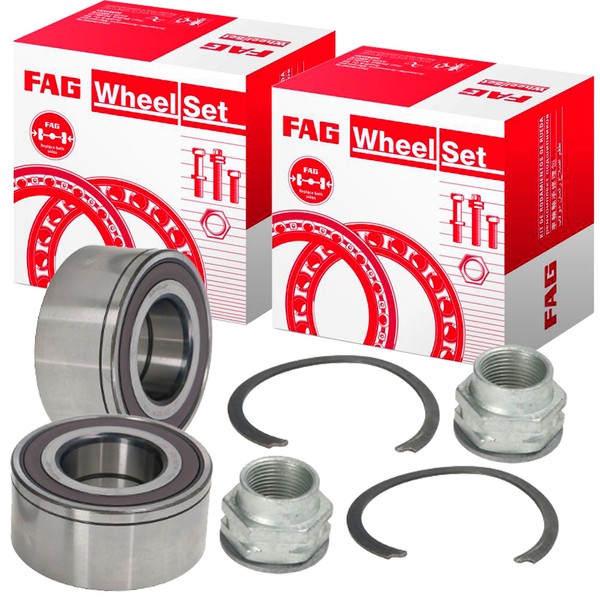 2X Schaeffler FAG 713690750 Radlagersatz Vorne FüR Brava Bravo Punto Stilo Musa-image