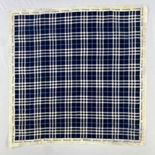 Vintage Burberry Handkerchief Pocket Square Bandana Neckerchief