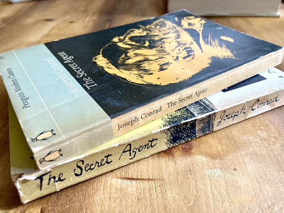 (2) VINTAGE JOSEPH CONRAD PAPERBACKS - THE SECRET AGENT PENGUIN & ANCHOR SCARCE Foto 3 de 3