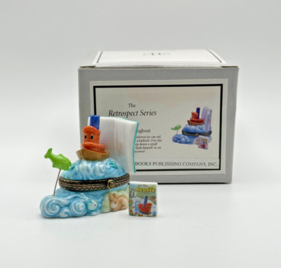Scuffy The Tugboat PHB Porcelain Hinged Box Midwest Of Cannon Tug Boat 39462 New