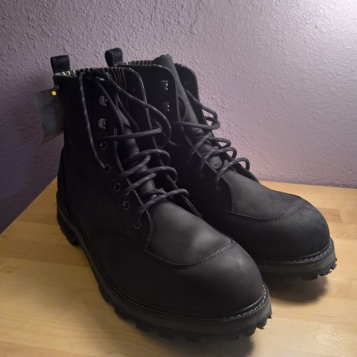 Muck Boot Men\'s Waterproof Foreman Leather Boots Sz 12.5 Black LMF-000 Muck Boot Foreman Waterproof - Black | Work Boots | Huckberry main image 2