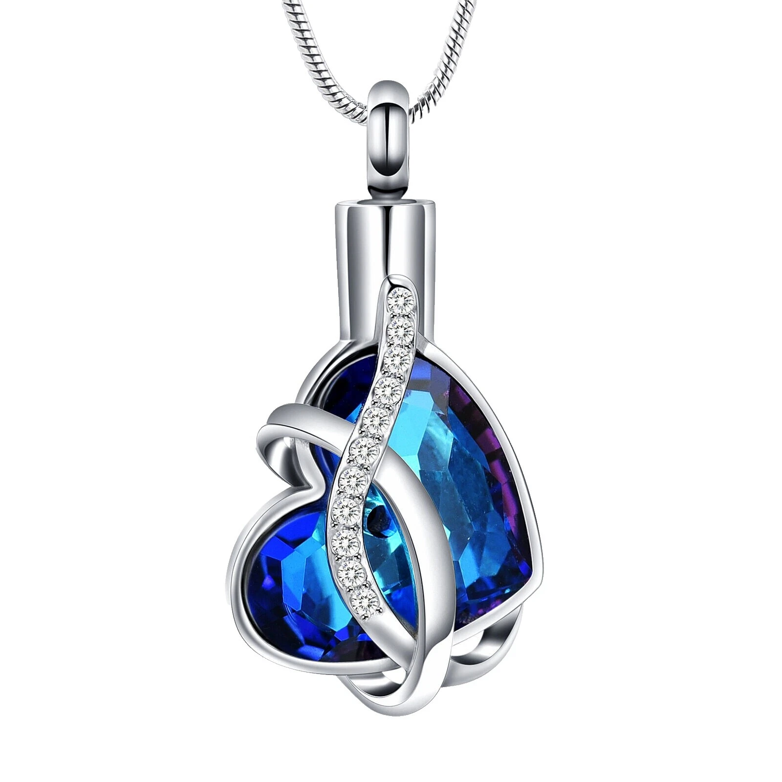 Acero Inoxidable Cristal Collares y colgantes hechos a mano