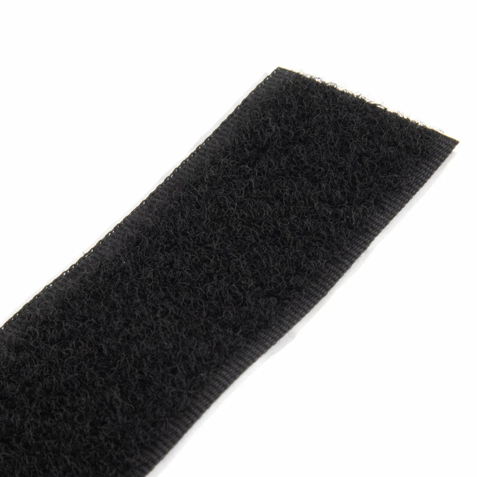Klettband selbstklebend 1 Meter lang 30mm breit schwarz, Set Haken & Flausch - Bild 4 von 4