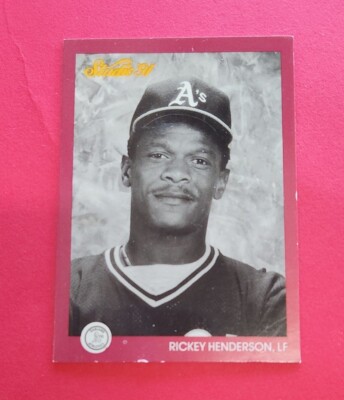 1991 Leaf - Studio 91 - Rickey Henderson - Oakland A's # 104
