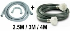 DISHWASHER FILL & DRAIN HOSE REPLACEMENT KIT FOR UNIVERSAL WASHING MACHINE