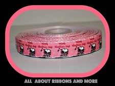 7/8 INCH VALENTINE DAY SNOOPY ON GROSGRAIN RIBBON-1 YD