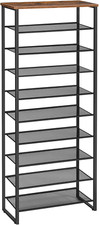 Shoe Rack with 10 Tier Shoe Cabinet Tall 60 cm Shoe Rack Narrow Shoe Storage