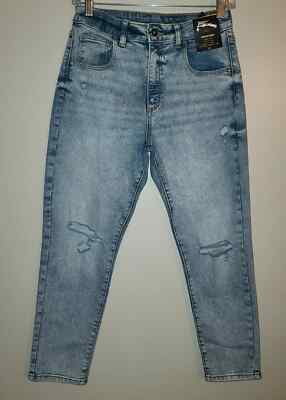 GIRLS RELAXED FIT, TAPERED HIGH RISE, BLUE JEANS NEW WITH TAGS SOFT