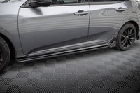Maxton Design Seitenschweller Ansatz (Paar) + Flaps Passend FüR Honda Civic Spor