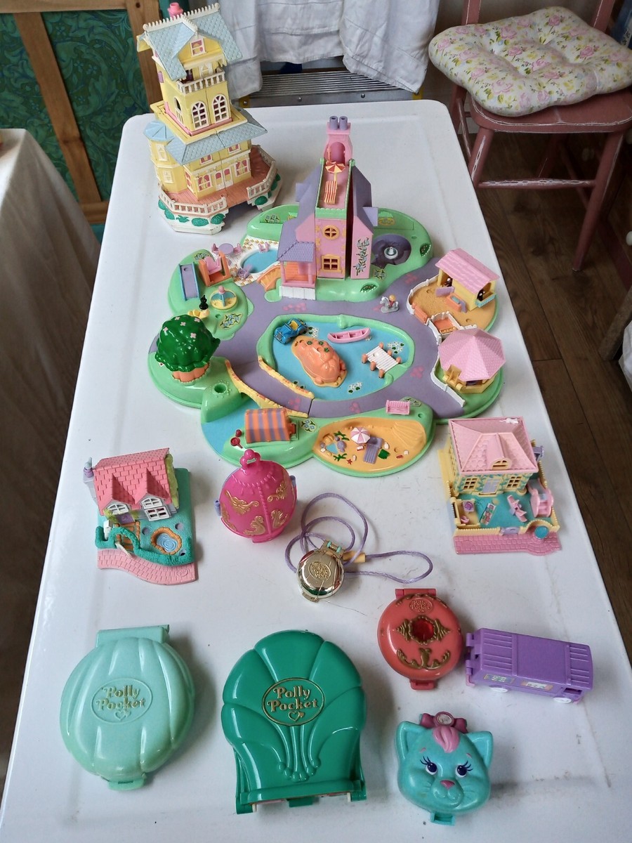 Carte Polly Pocket PollyVille Vintage Mattel - 60 X 90 Cm, Décor De Jeu