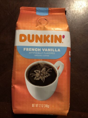 Dunkin- Francuska wanilia mielona kawa średnia palona - 12 uncji, najlepszy do: 6 kwietnia 2023 r. - Zdjęcie 1 z 6