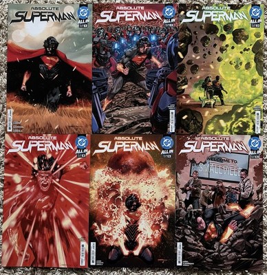 ABSOLUTE SUPERMAN #1-6 2 3 4 5 (DC 2025) Cover A 1st Print Set-Aaron-Sandoval-NM