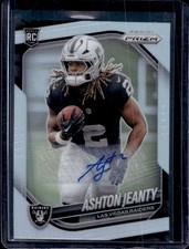 2025 Panini Prizm Ashton Jeanty Auto Autograph RC Silver #315 Raiders Rookie