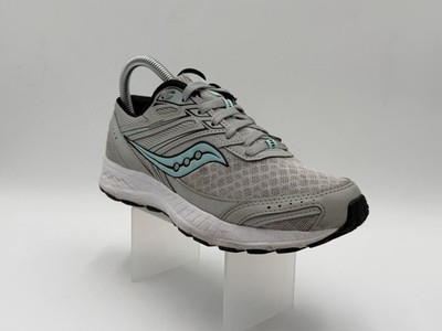 Saucony Cohesion 13 Running Shoes Women Size 6.5 Gray Mint Mesh Comfort Sneakers