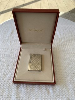briquet dupont Plaque Argent