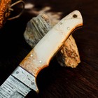 8.8" Camping Bush craft Damascus Knife Handmade Full Tang Resin Handle +Sheath — photo 3