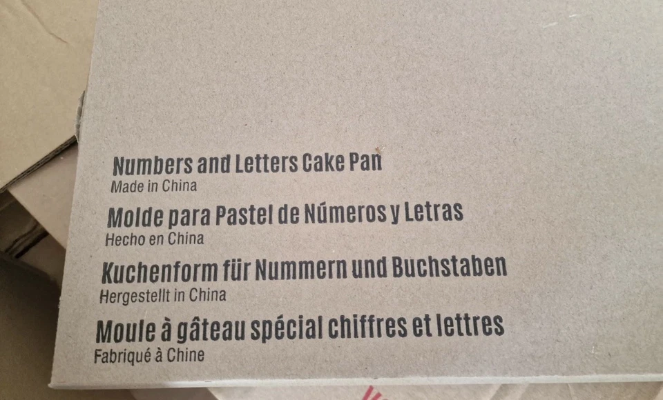 Kuchenform für Nummern und Buchstaben Pampered Chef Grau Türkis - Bild 2 von 4