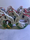 Vintage Breckenridge Twelve Days Of Christmas Tree Ornaments Bisque 12pcs — photo 2