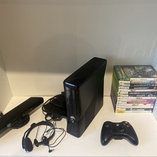 Microsoft Xbox 360 Slim Console 250GB Black Bundle With Games
