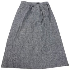 Pendleton Vintage Tweed Herringbone Skirt Womens 10 Pure Virgin Wool Made in USA