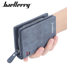 Baellerry New Men Wallets High Quality Brand Card Holder Short Male Purses Zippe